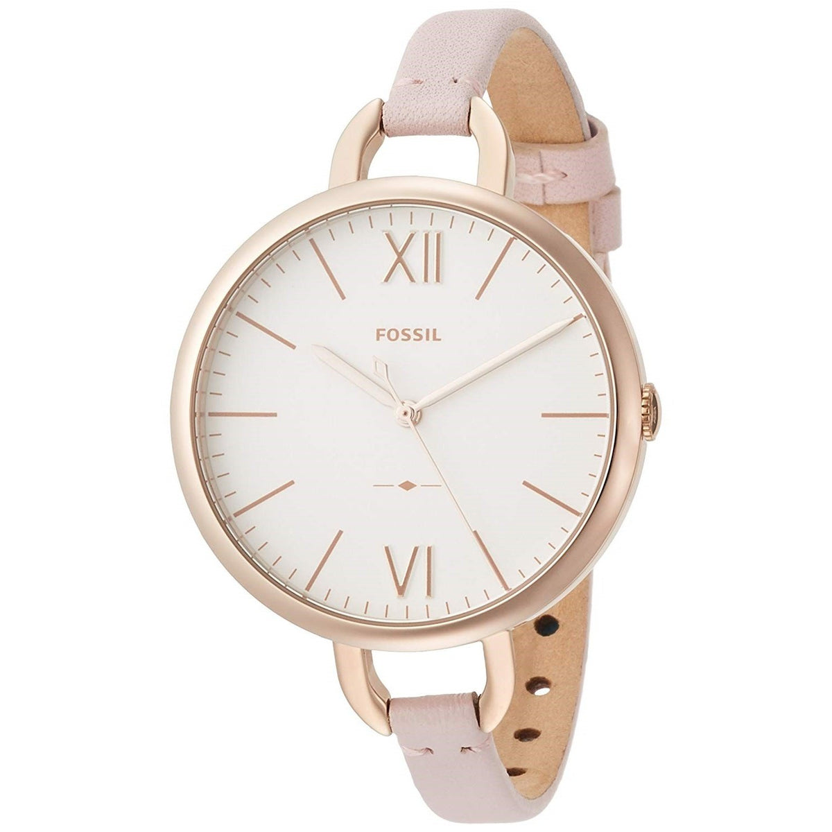 Fossil Women's ES4356 Annette Pink Leather Watch