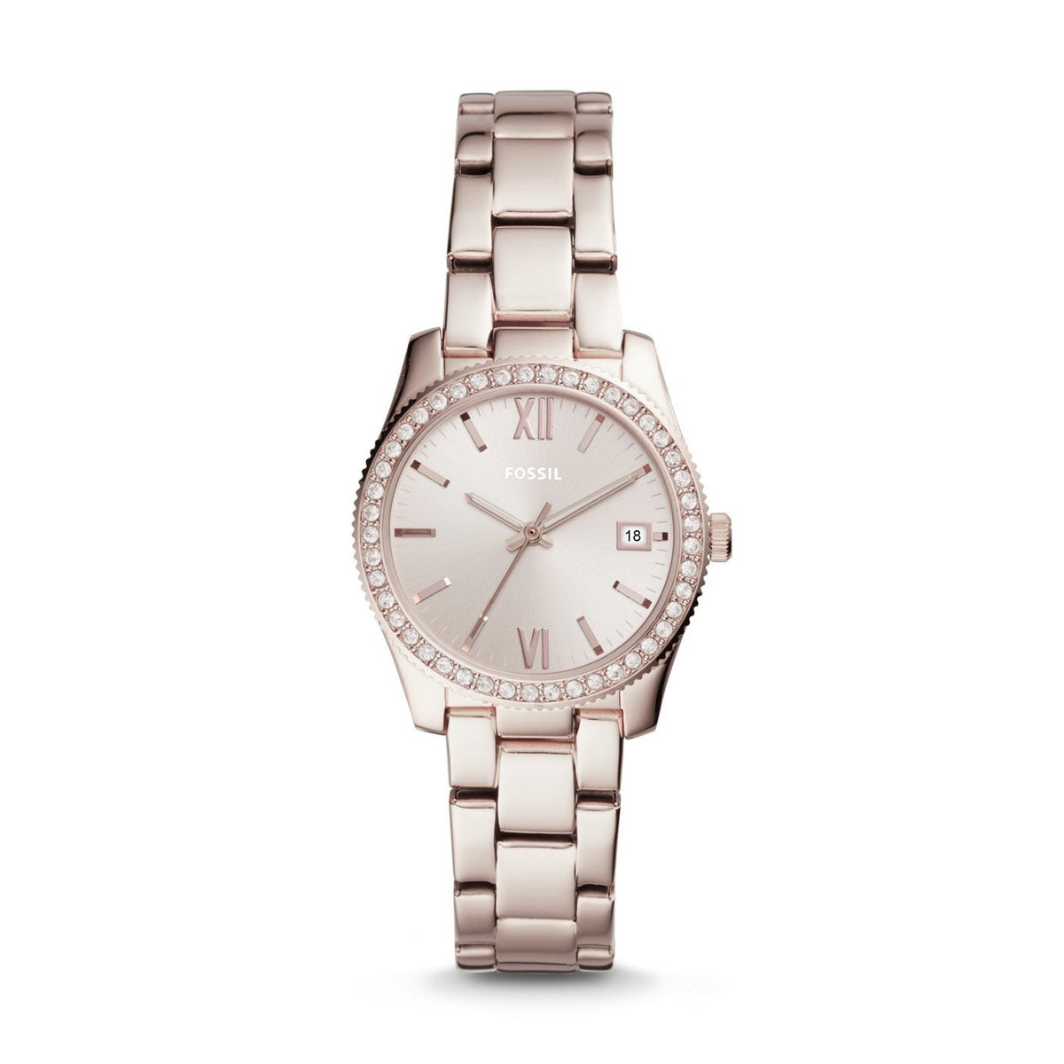 Fossil Women's ES4363 Scarlette Crystal Pink Stainless Steel Watch