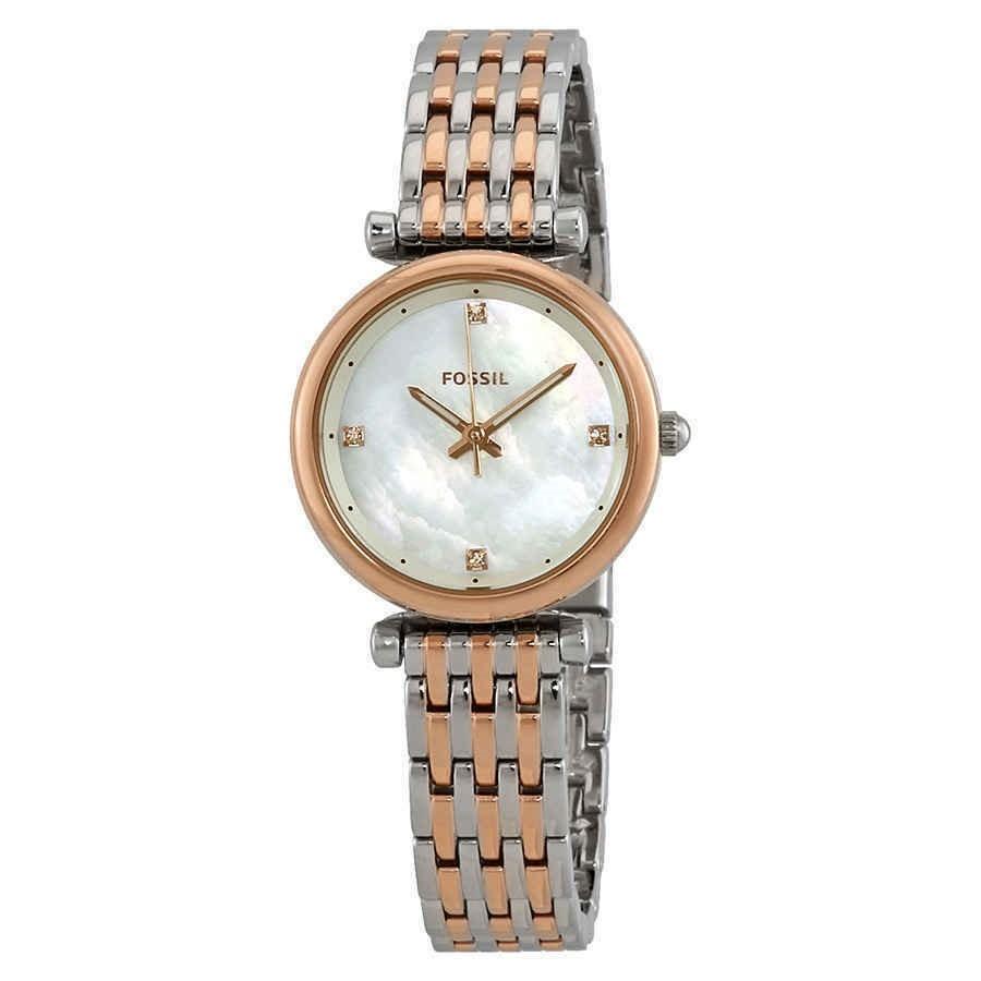 Fossil Women's ES4431 Carlie Two-Tone Stainless Steel Watch