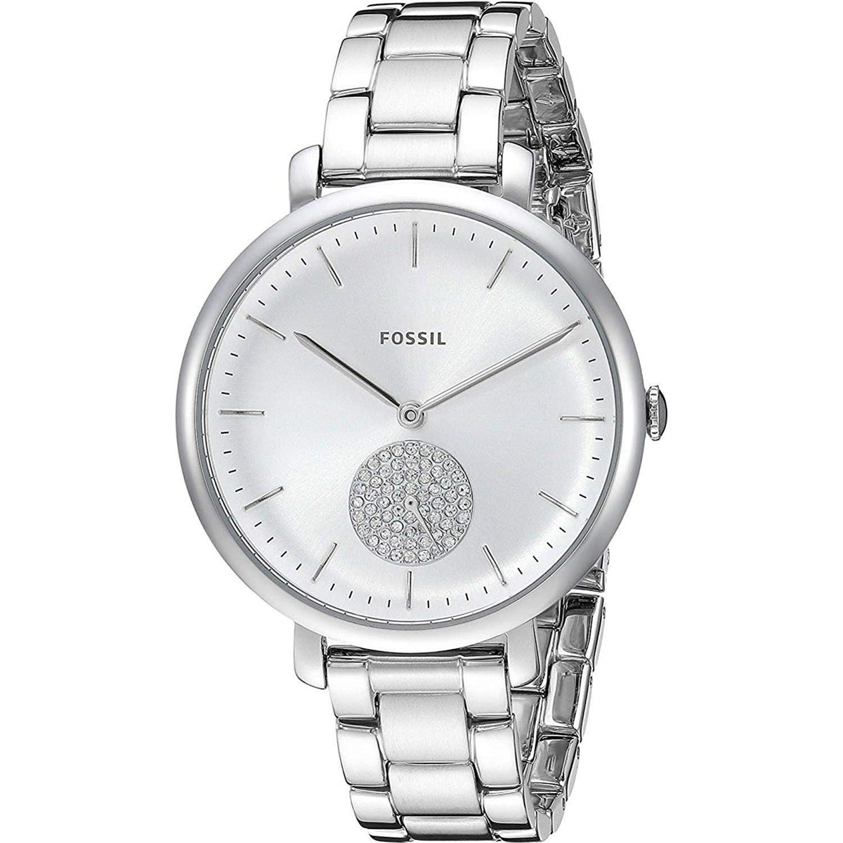Fossil Women's ES4437 Jacqueline Crystal Stainless Steel Watch