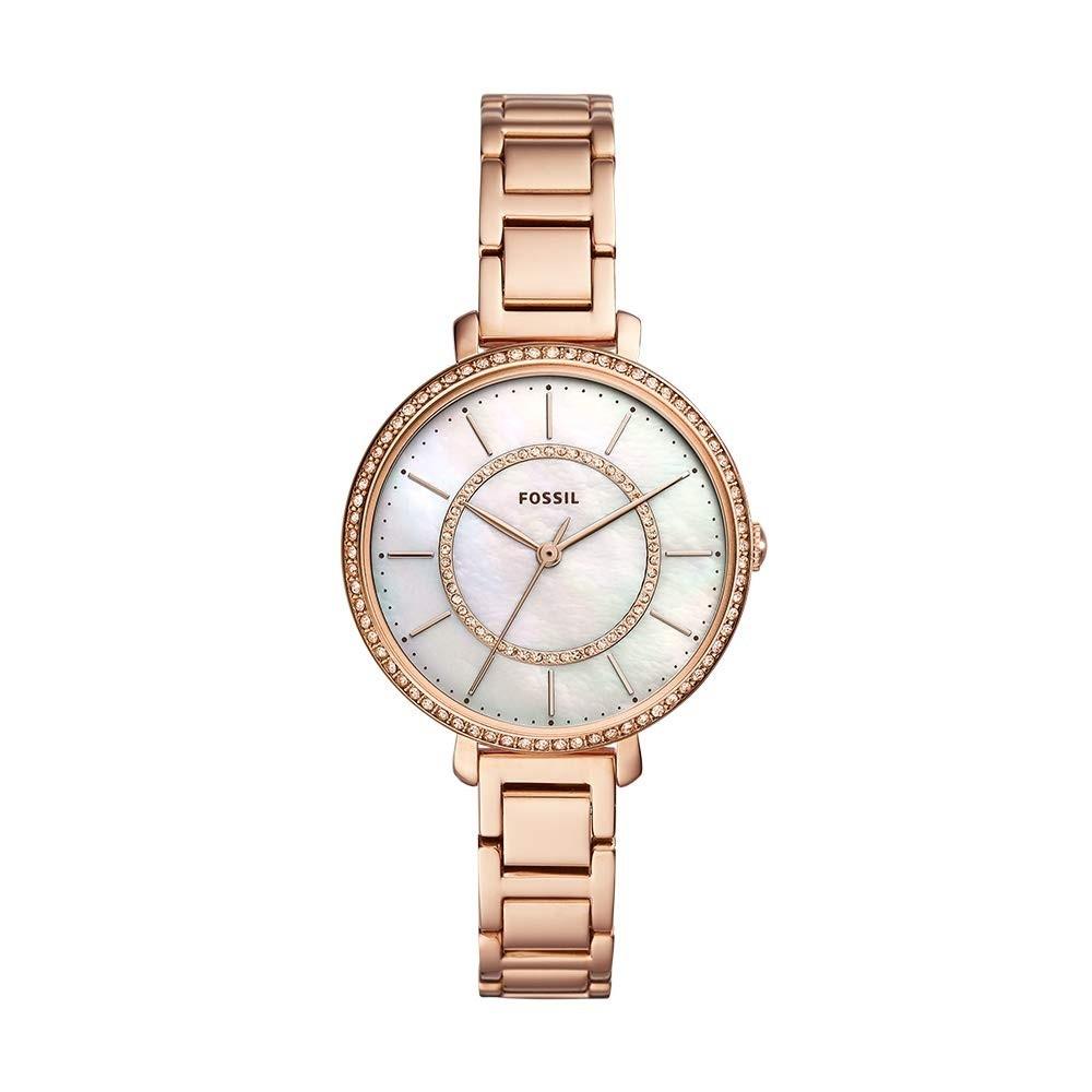 Fossil Women's ES4452 Jocelyn Crystal Set Rose Gold-Tone Stainless Steel Watch