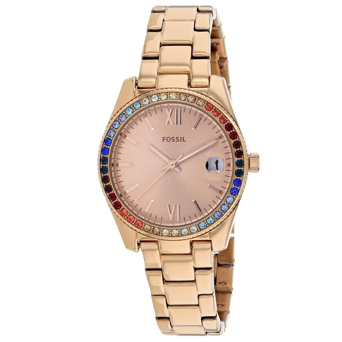 Fossil Women's ES4491 Scarlette Rose Gold-Tone Stainless Steel Watch
