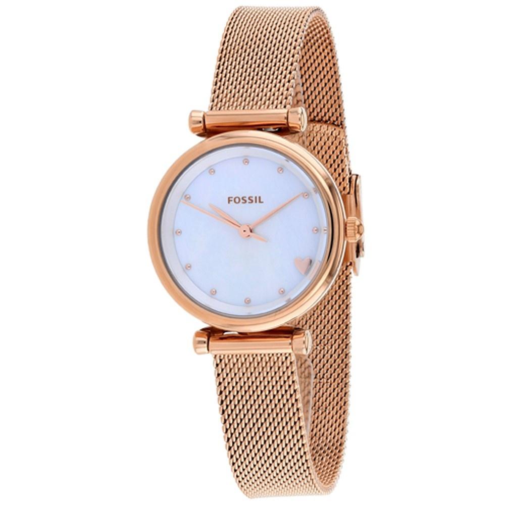 Fossil Women's ES4505 Carlie Rose Gold-Tone Stainless Steel Watch