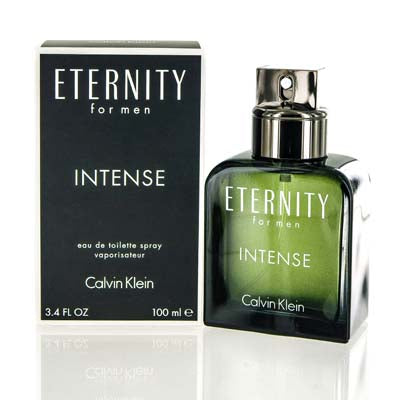 Eternity Intense Calvin Klein Edt Spray Slightly Damaged 3.4 Oz (100 Ml) For Men 998417