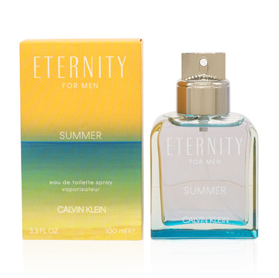 Eternity Summer Men Calvin Klein Edt Spray 3.4 Oz 2019 Edition (100 Ml) For Men 440138