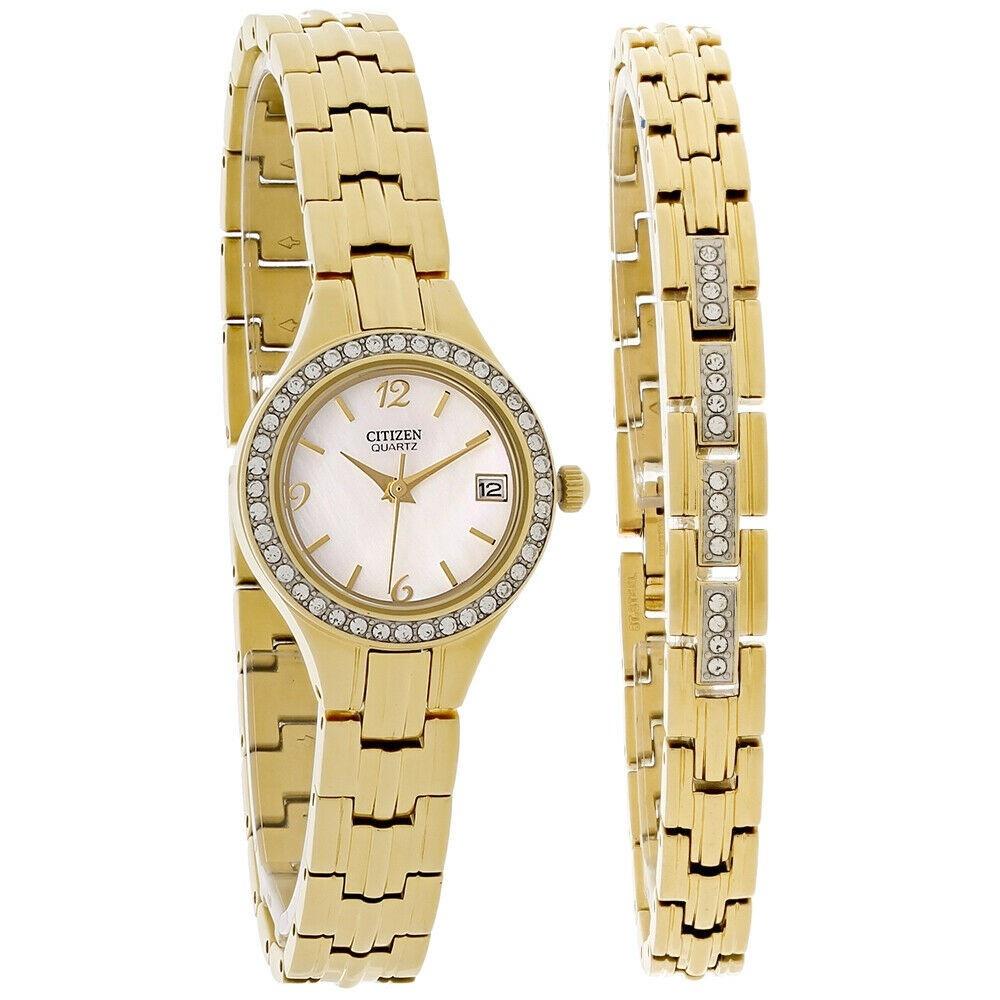 Citizen Women&#39;s EU2692-61D Elegance Gold-Tone Stainless Steel Watch