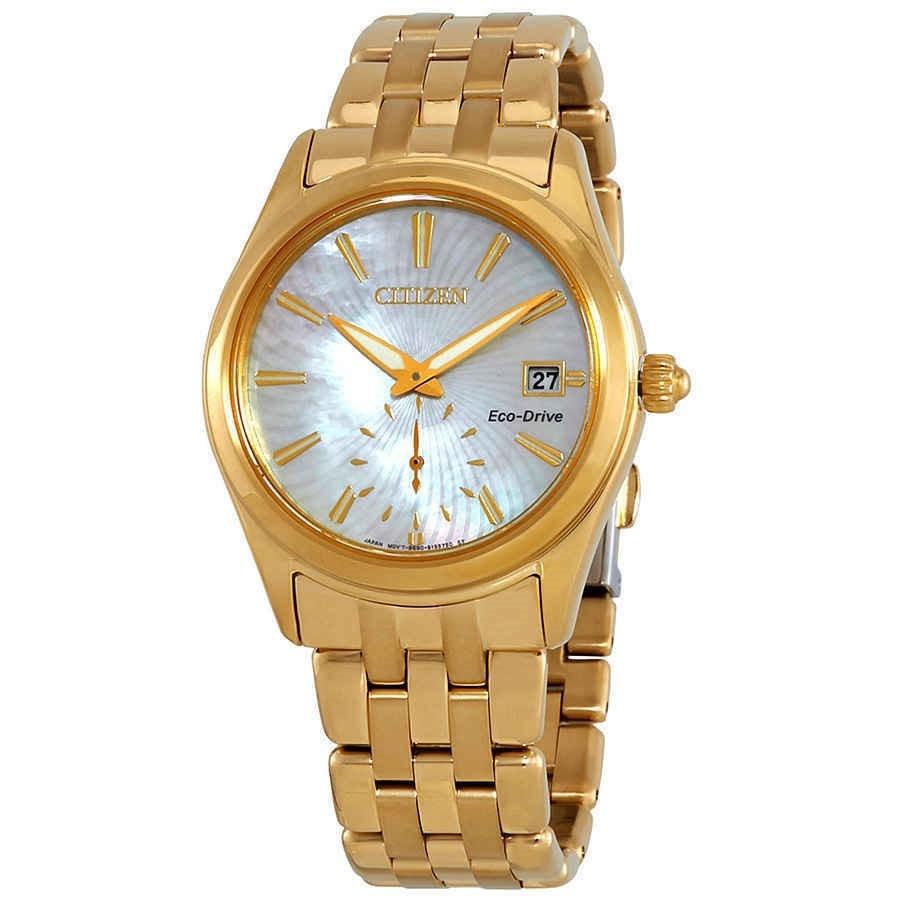 Citizen Women&#39;s EV1032-51D Corso Gold-Tone Stainless Steel Watch