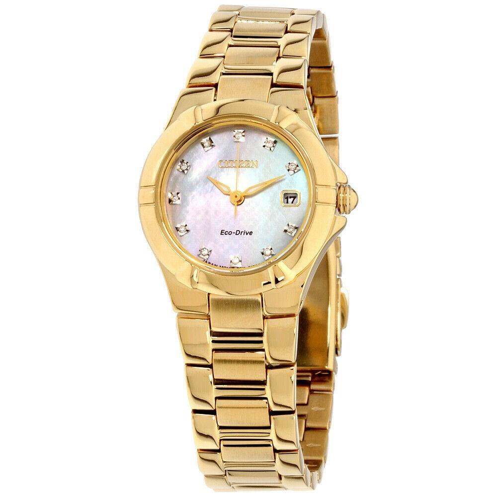 Citizen Women's EW1532-61D Eco-Drive Gold-Tone Stainless Steel Watch