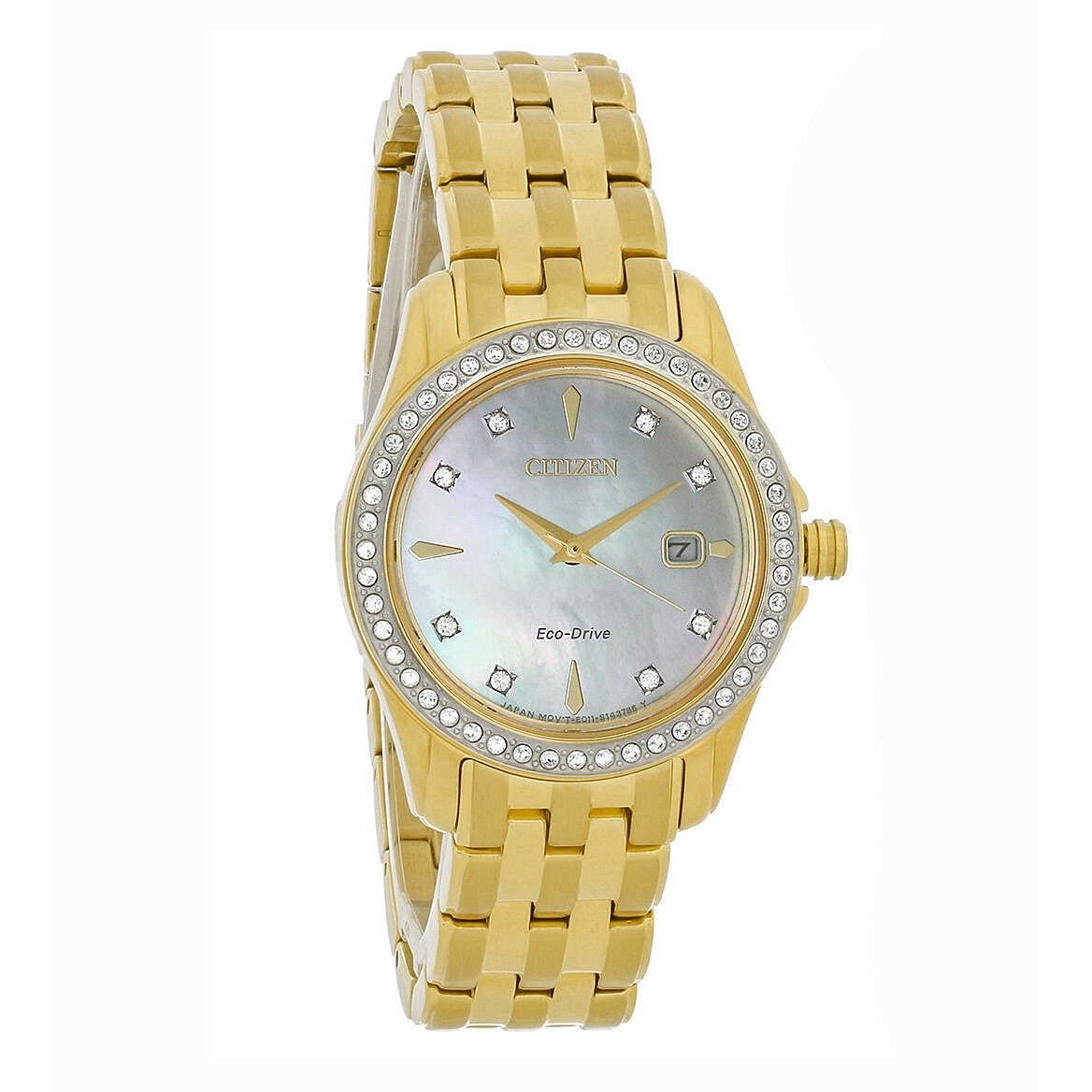 Citizen Women's EW1907-78D Silhouette Gold-Tone Stainless Steel Watch ...