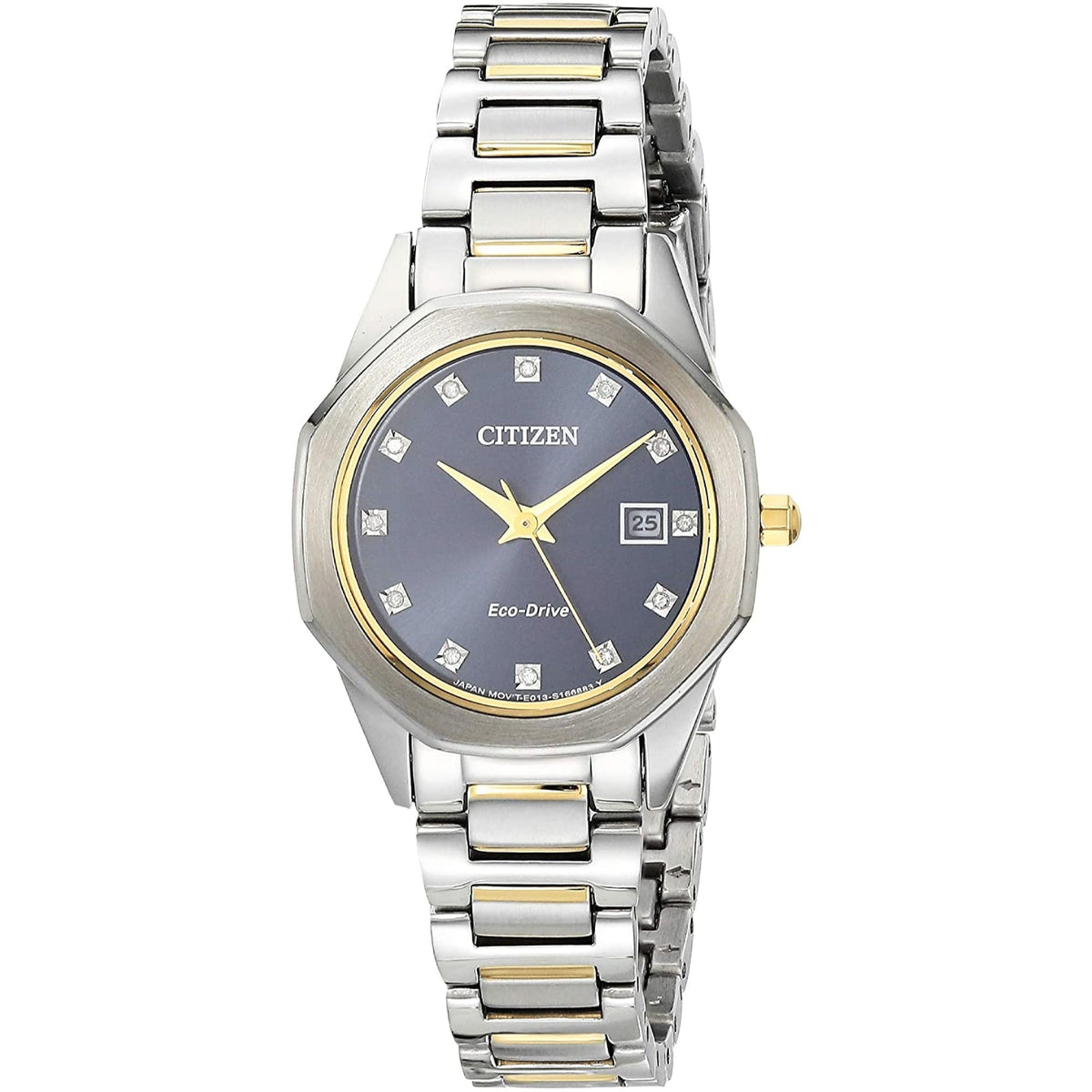 Citizen Women's EW2584-53L Eco-Drive Crystal Two-Tone Stainless Steel Watch