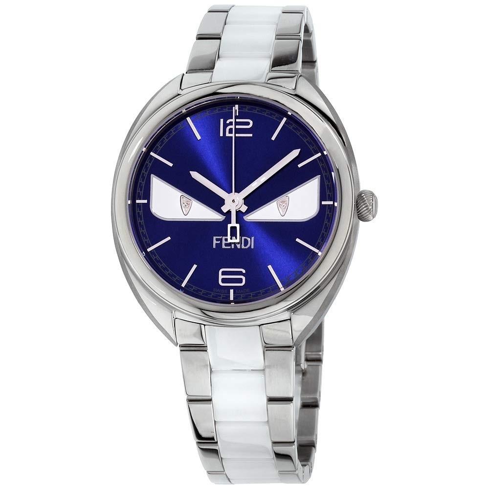 Fendi Women's F216033004D1 Momento Diamond Bug Eyes Blue Leather Watch