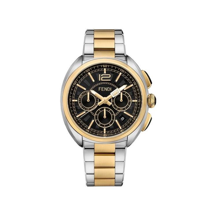 Fendi Men&#39;s F231111000 Momento Chronograph Two-Tone Stainless Steel Watch