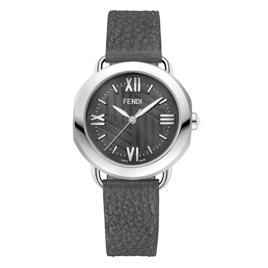 Fendi Women&#39;s F8020360H0 Selleria Black Leather Watch