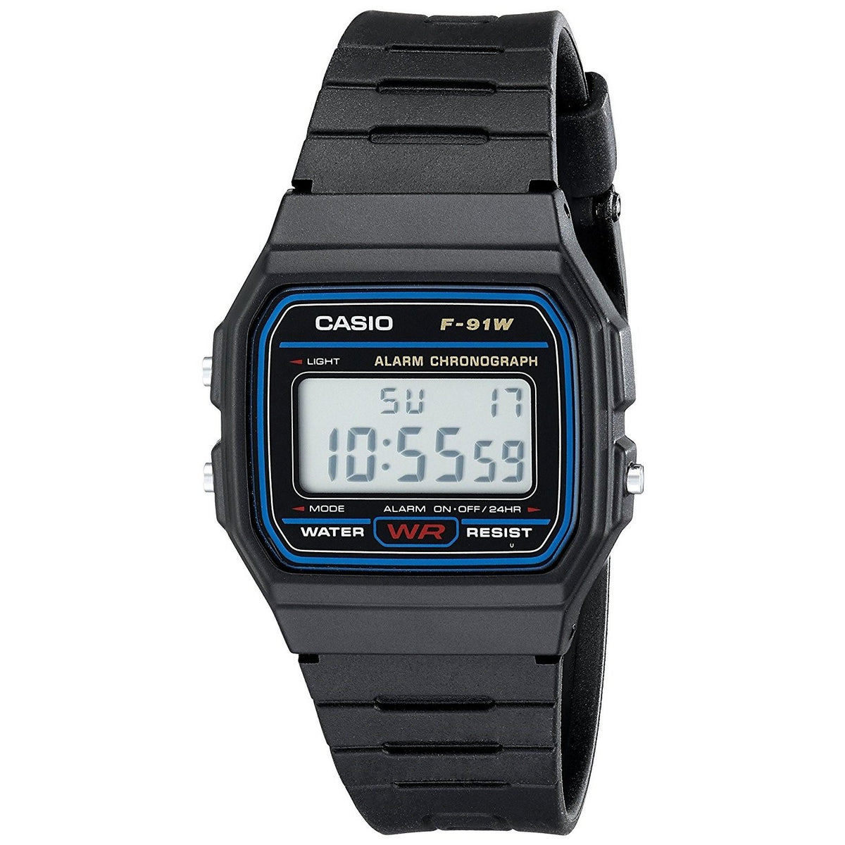 Casio Men&#39;s F91W-1 Classic Digital Black Resin Watch