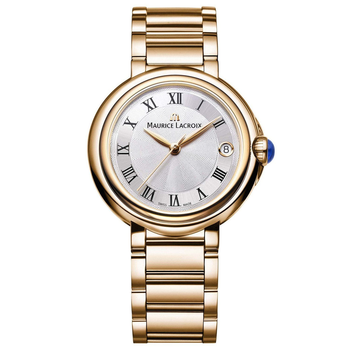 Maurice Lacroix Women&#39;s FA1004-PVP06-110 Fiaba Gold-Tone Stainless Steel Watch