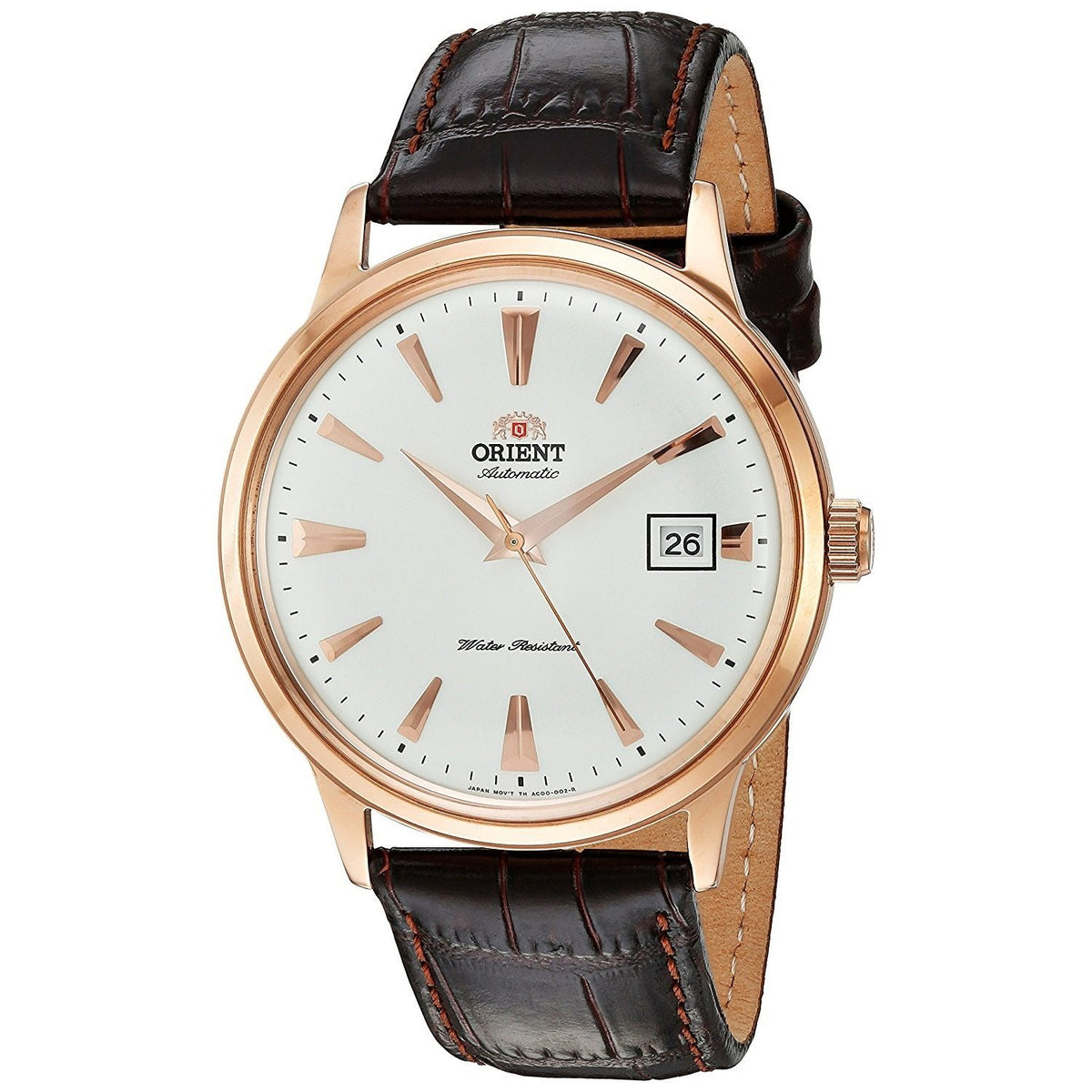 Orient Men&#39;s FAC00002W0 Bambino 2nd Generation Automatic Brown Leather Watch