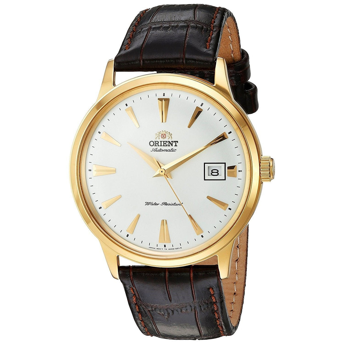 Orient Men&#39;s FAC00003W0 Bambino 2nd Generation Automatic Brown Leather Watch