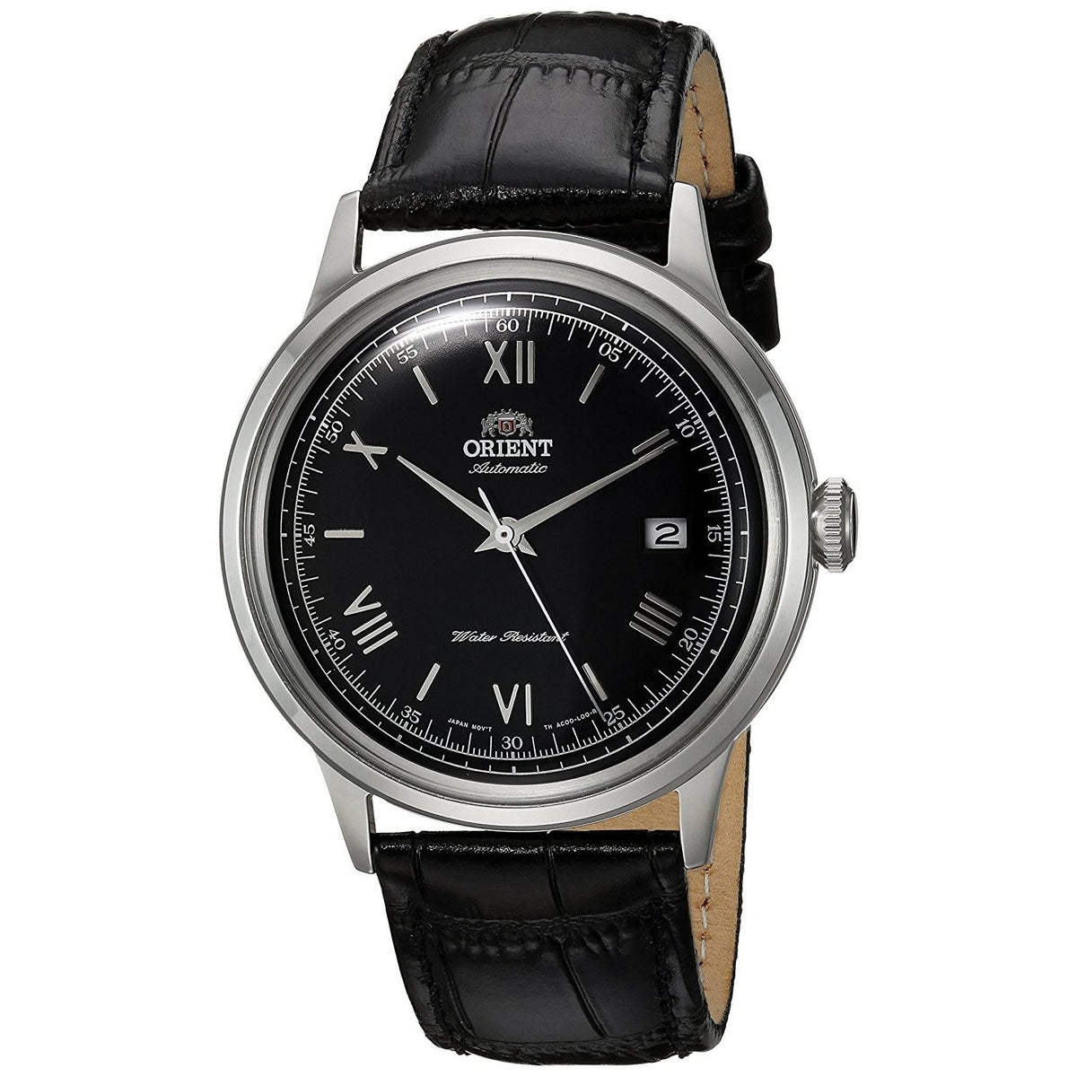 Orient Men&#39;s FAC0000AB0 Bambino 2nd Generation Automatic Black Leather Watch