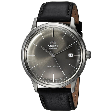 Orient Men's FAC0000CA0 Bambino 2nd Generation Automatic Black Leather Watch