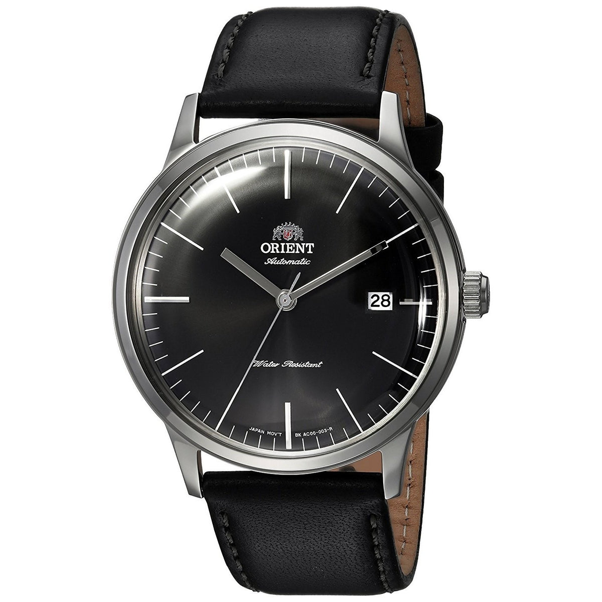 Orient Men&#39;s FAC0000DB0 Bambino 2nd Generation Automatic Black Leather Watch