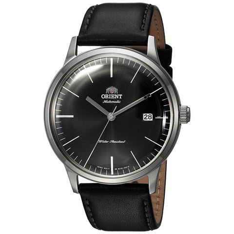 Orient Men's FAC0000DB0 Bambino 2nd Generation Automatic Black Leather Watch