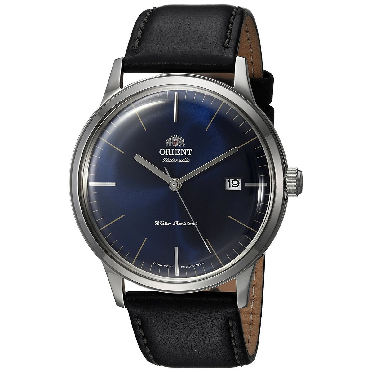 Orient Men's FAC0000DD0 Bambino 2nd Generation Automatic Black Leather Watch