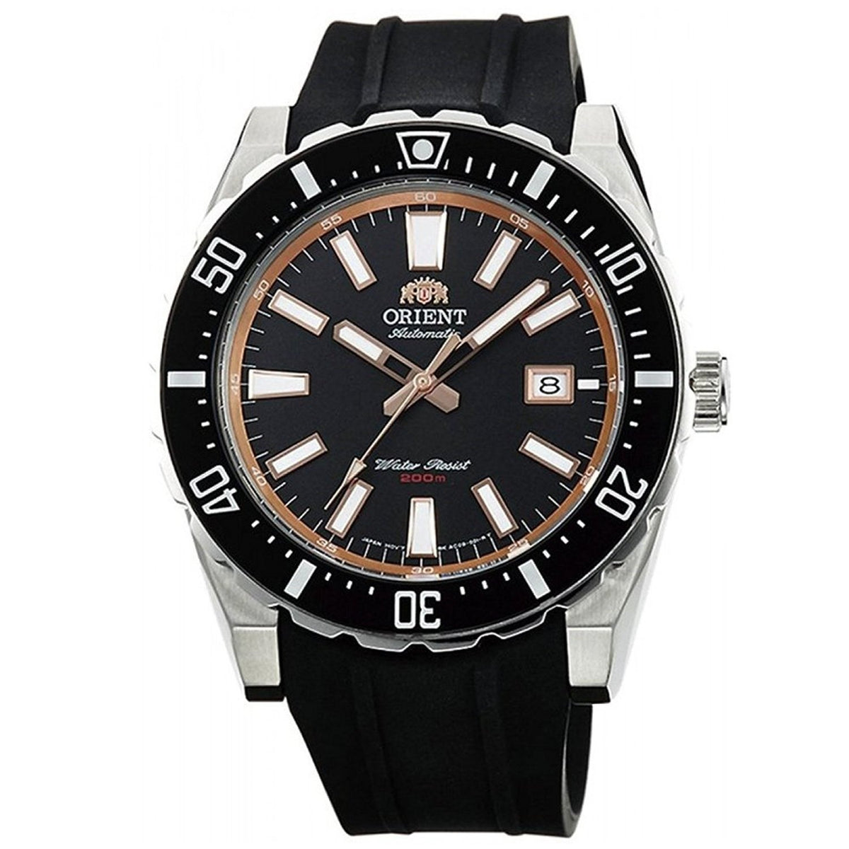 Orient Men&#39;s FAC09003B0 Nami Automatic Black Rubber Watch