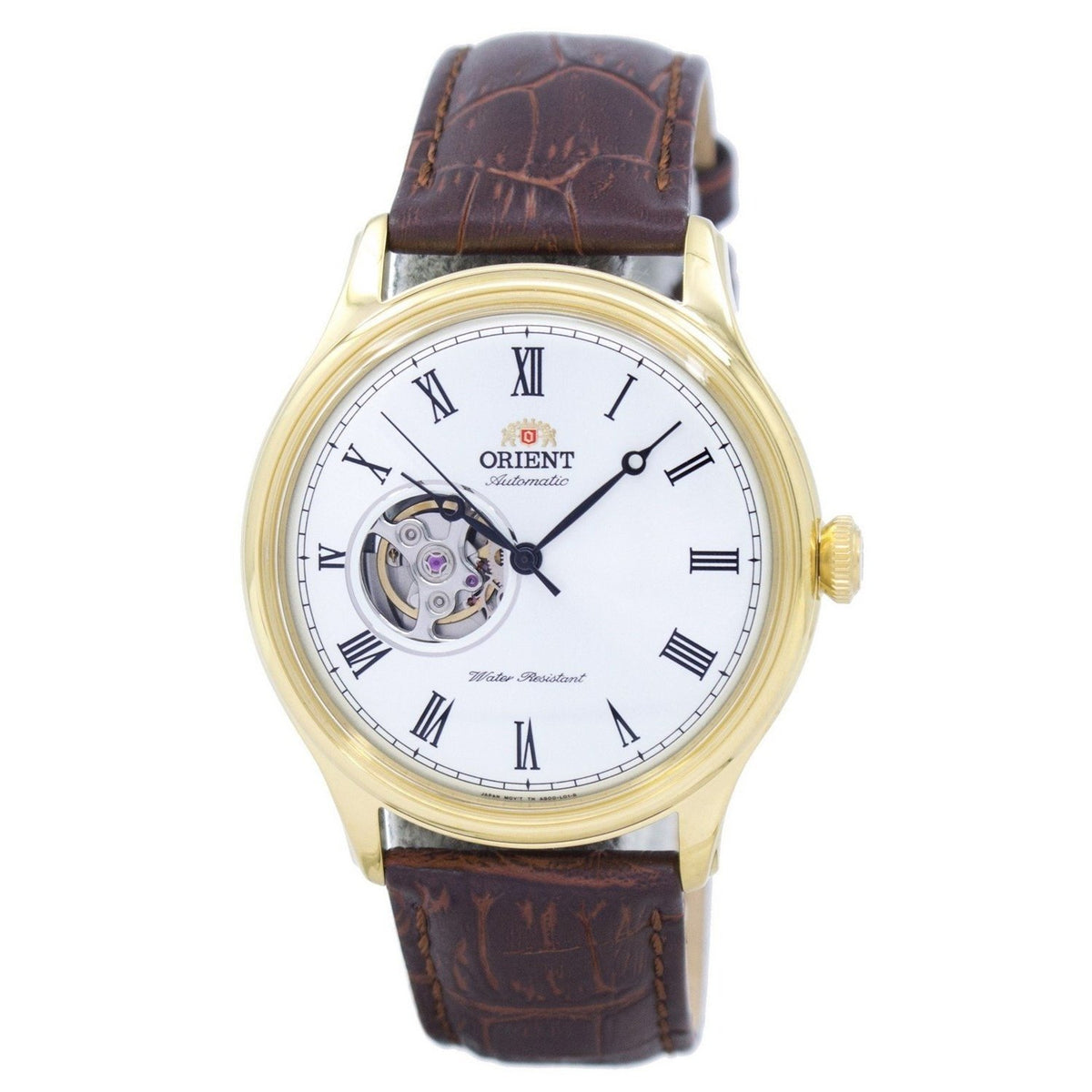 Orient Men&#39;s FAG00002W0 Esteem II Open Heart Automatic Brown Leather Watch