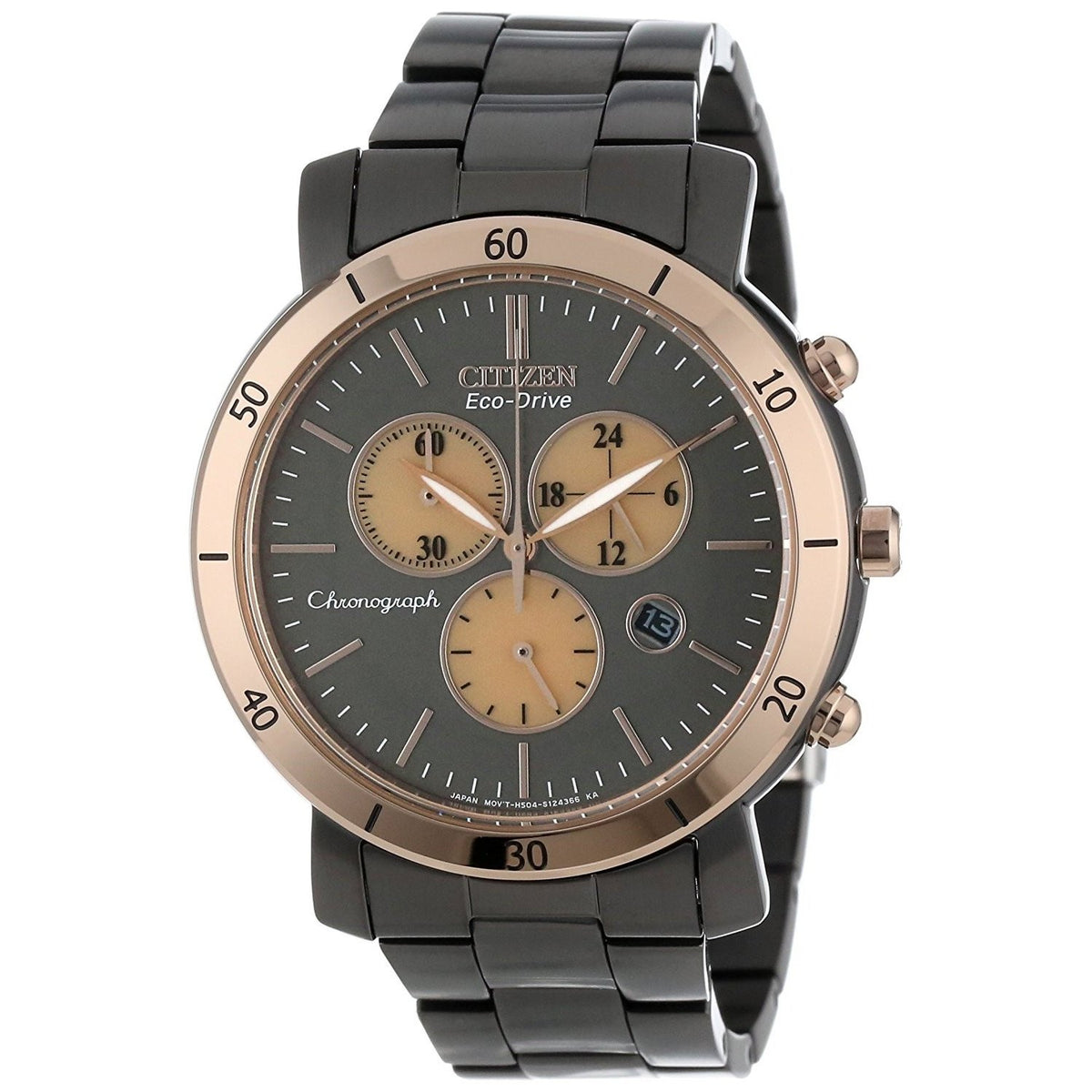 Citizen Women&#39;s FB1348-50E Drive Chronograph Black Stainless Steel Watch