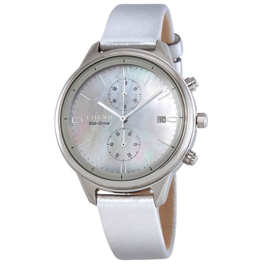 Citizen Women&#39;s FB2000-03D Chandler Chronograph Leather Watch
