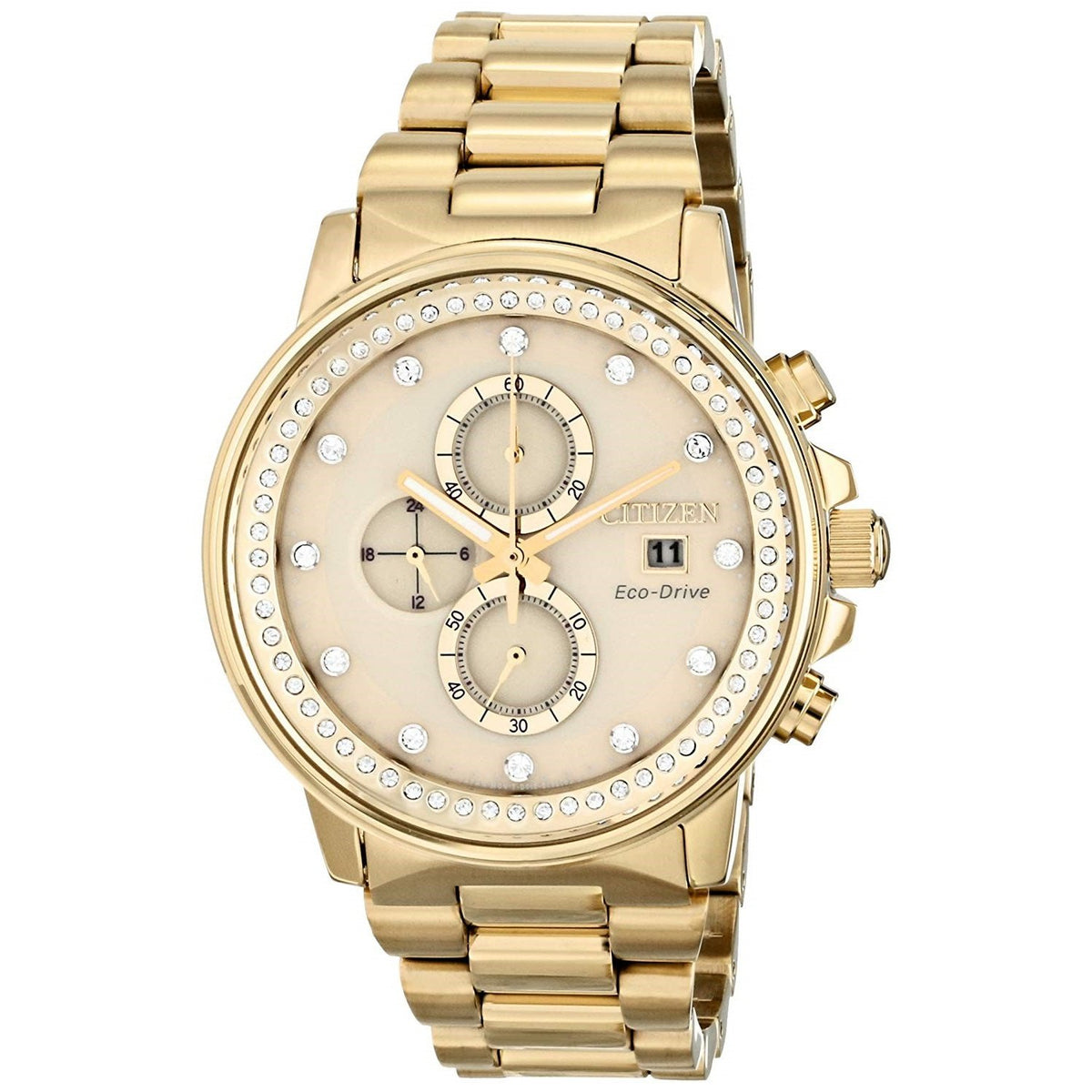 Citizen Men&#39;s FB3002-53P Nighthawk Chronograph Gold-Tone Stainless Steel Watch