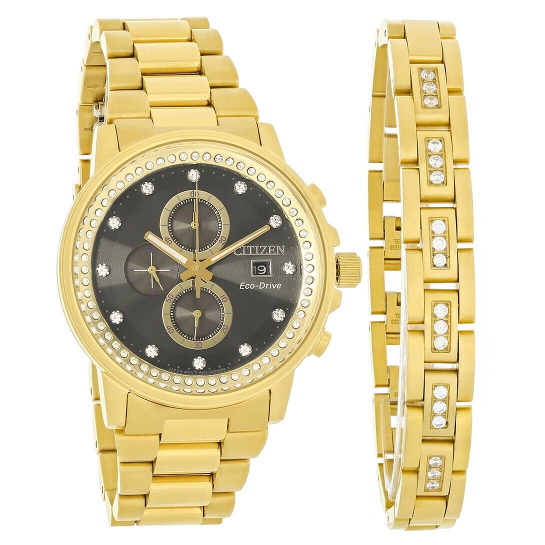Citizen Men&#39;s FB3002-61E Nighthawk Chronograph Gold-Tone Stainless Steel Watch
