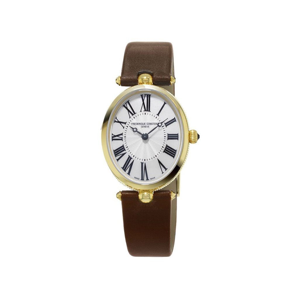 Frederique Constant Women&#39;s FC-200MPW2V5 Classics Art Deco Brown Satin Watch