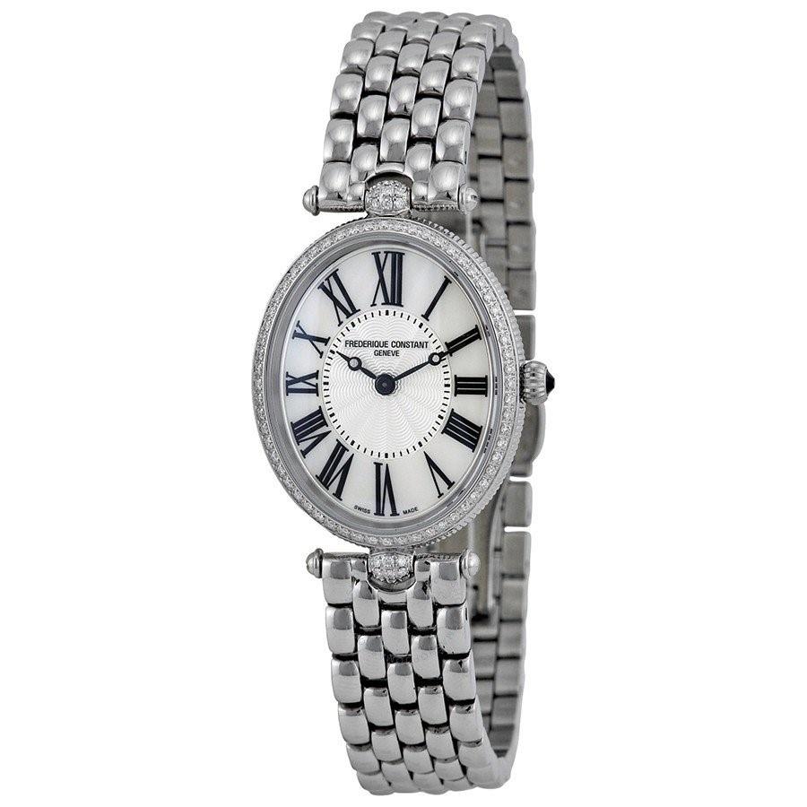 Frederique Constant Women&#39;s FC-200MPW2VD6B Art Deco Stainless Steel Watch
