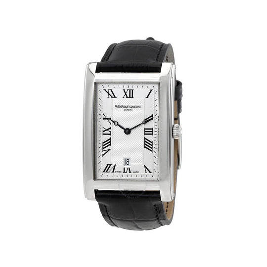 Frederique Constant Men's FC-220MC4C26 Carree Black Leather Watch
