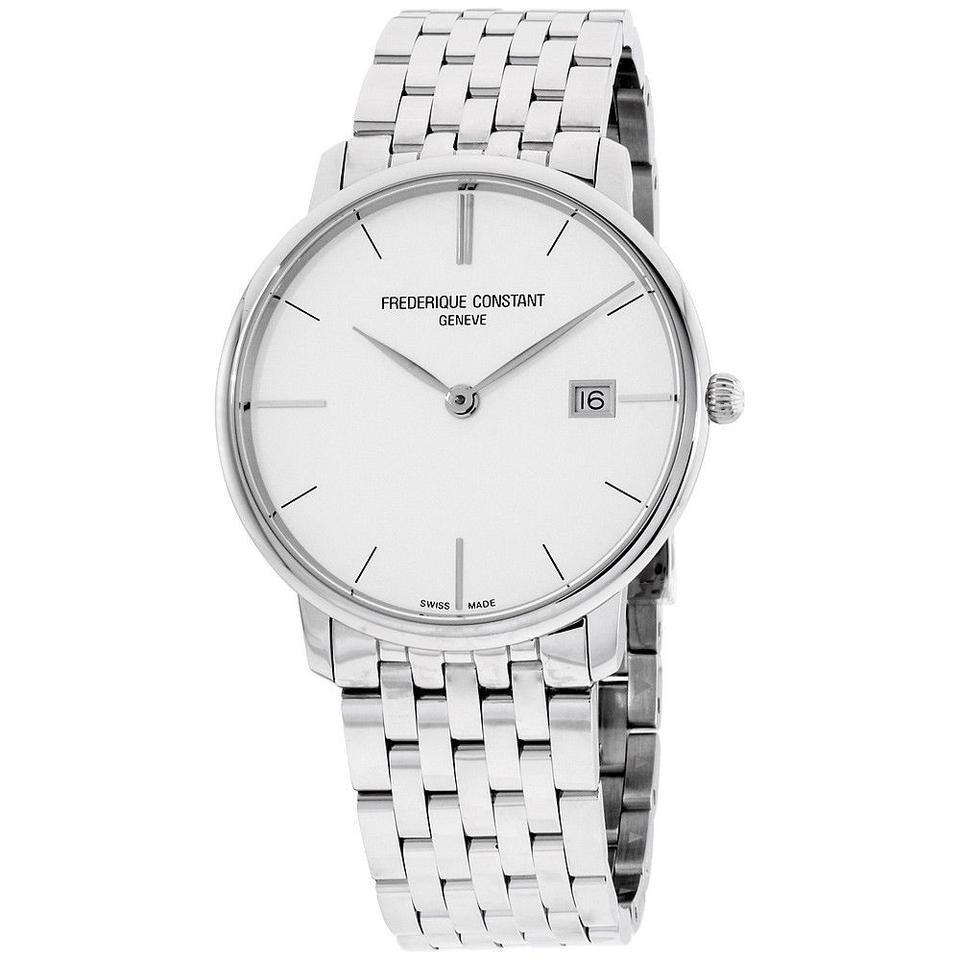 Frederique Constant Men&#39;s FC-220S5S6B Slimline Stainless Steel Watch