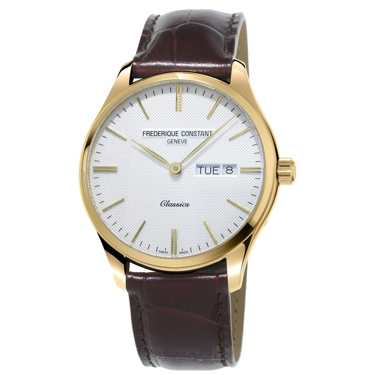 Frederique Constant Men&#39;s FC-225ST5B5 Classics Brown Leather Watch
