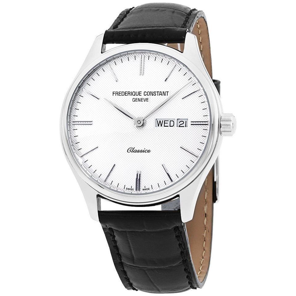 Frederique Constant Men&#39;s FC-225ST5B6 Classics Black Leather Watch
