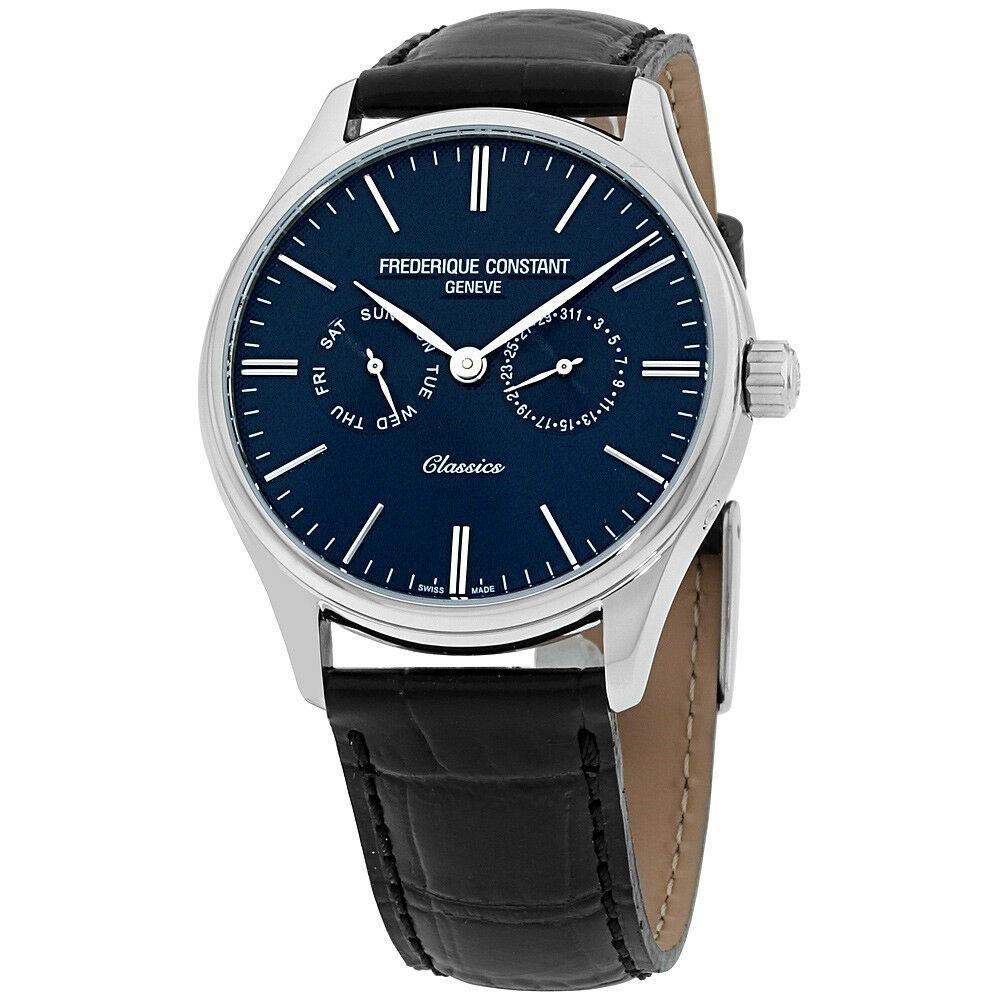 Frederique Constant Men's FC-259BNT5B6 Classics Black Leather Watch