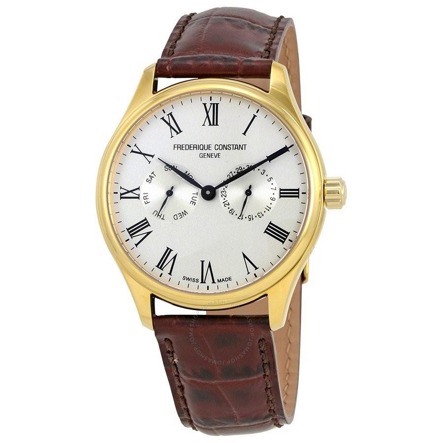 Frederique Constant Men&#39;s FC-259WR5B5 Classics Brown Leather Watch