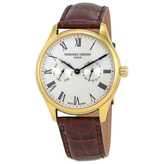 Frederique Constant Men's FC-259WR5B5 Classics Brown Leather Watch