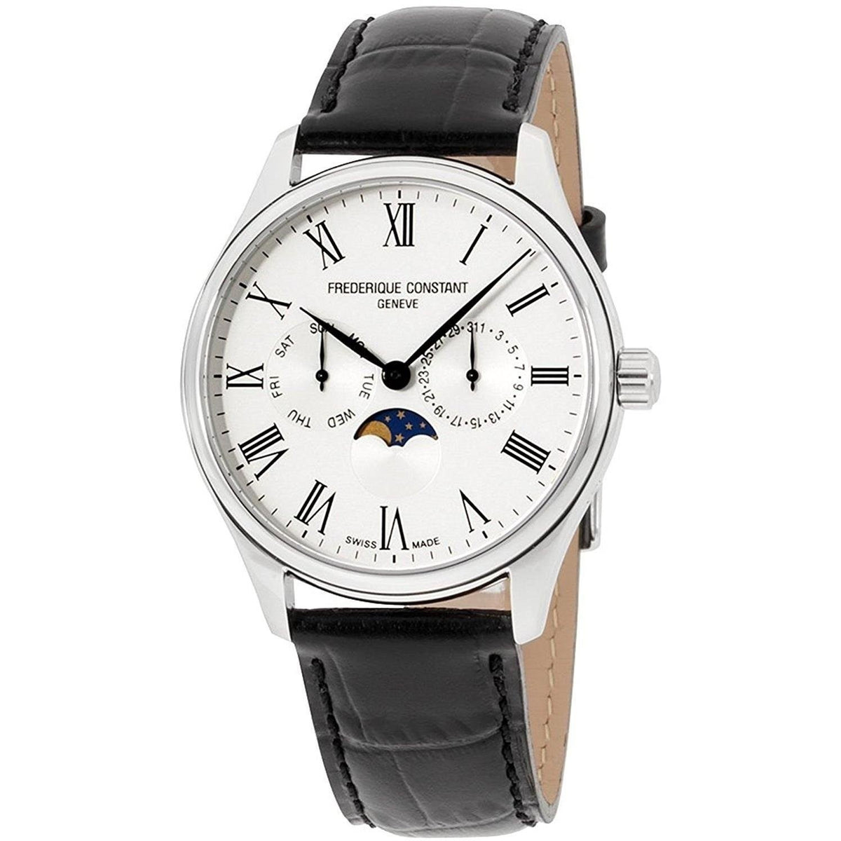 Frederique Constant Men's FC-260WR5B6 Classics Black Leather Watch