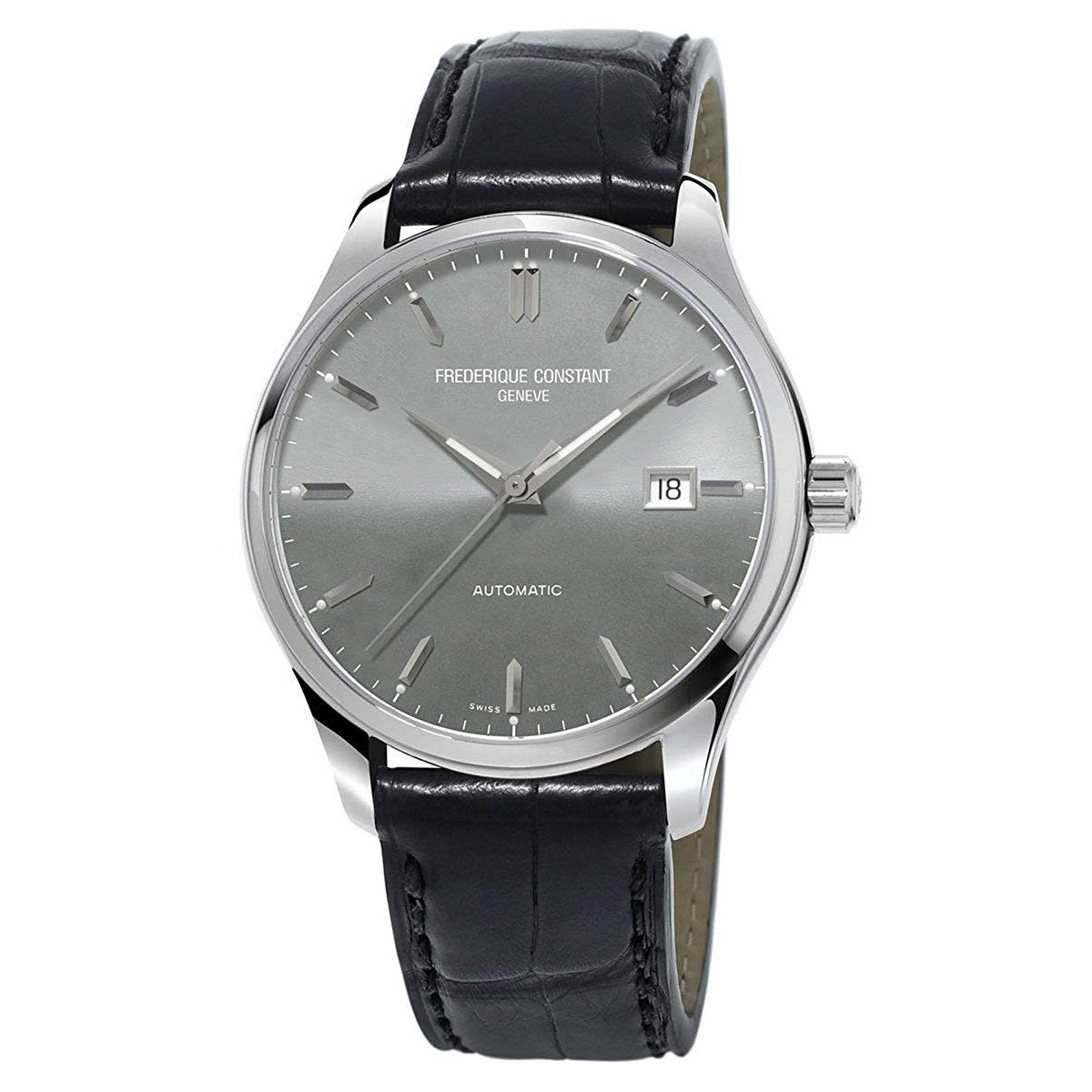 Frederique Constant Men&#39;s FC-303LGS5B6 Classics Black Leather Watch