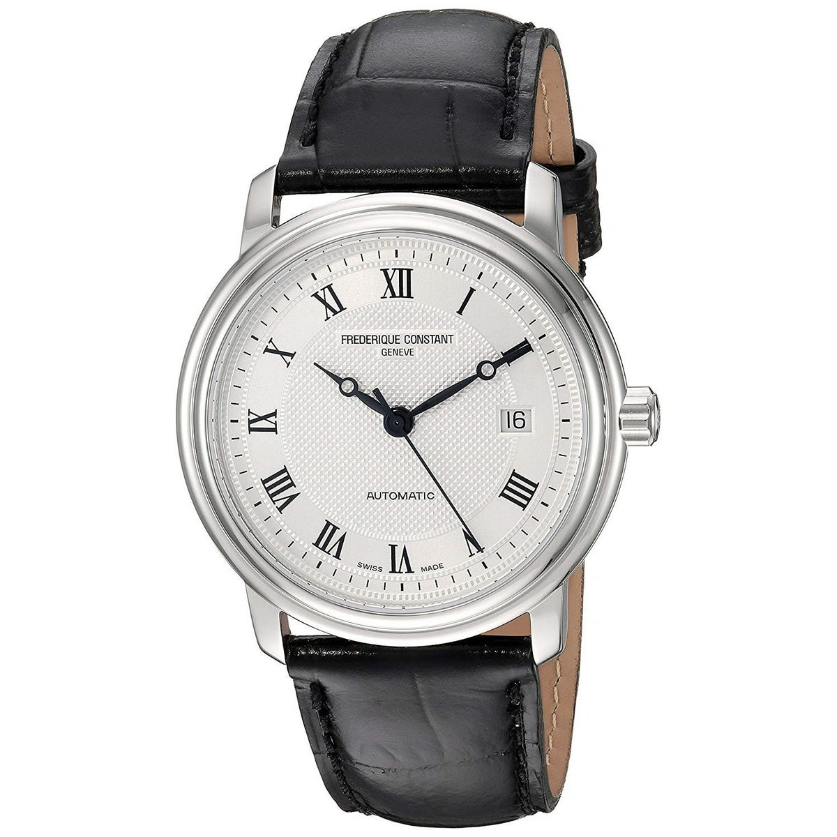 Frederique Constant Men's FC-303MC4P6 Classic Black Leather Watch