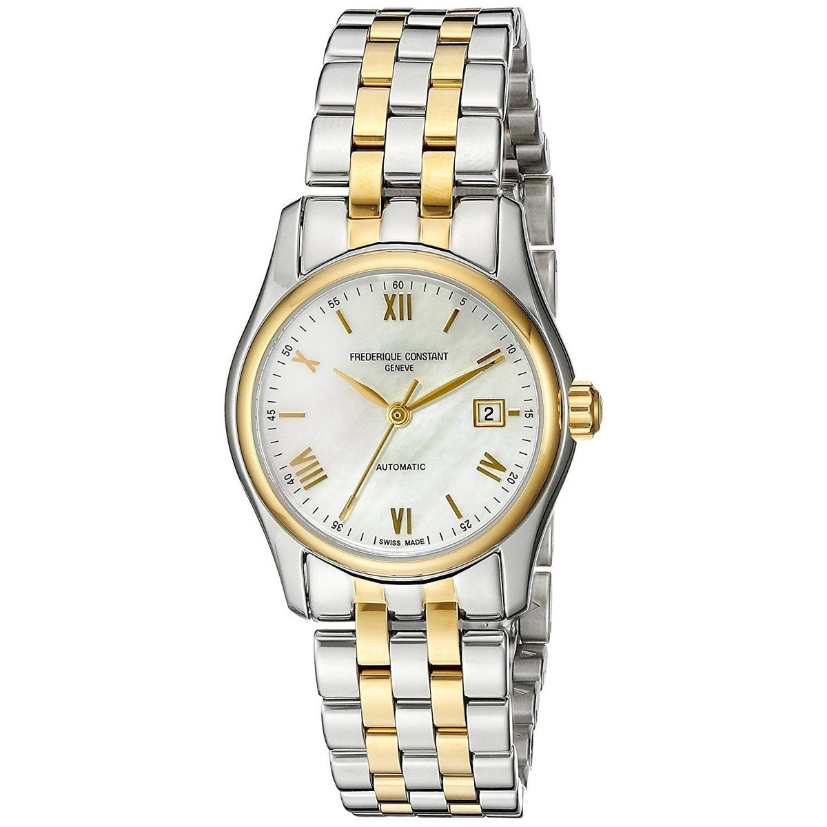 Frederique Constant Women&#39;s FC-303MPWN1B3B Classic Two-Tone Stainless Steel Watch