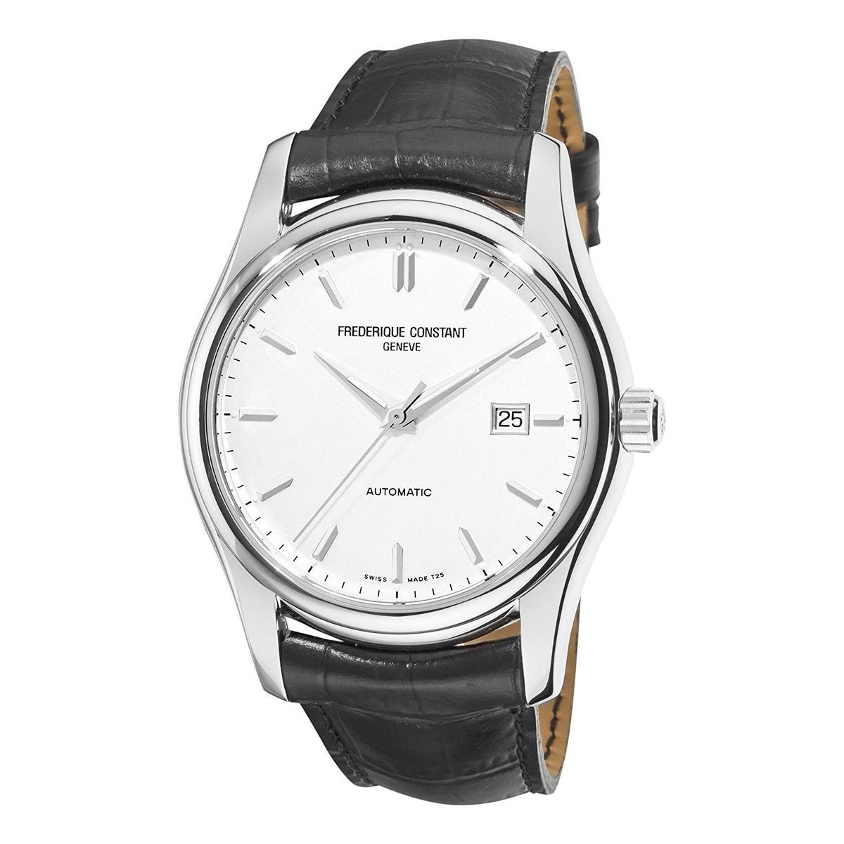 Frederique Constant Men&#39;s FC-303S6B6 Classics Black Leather Watch
