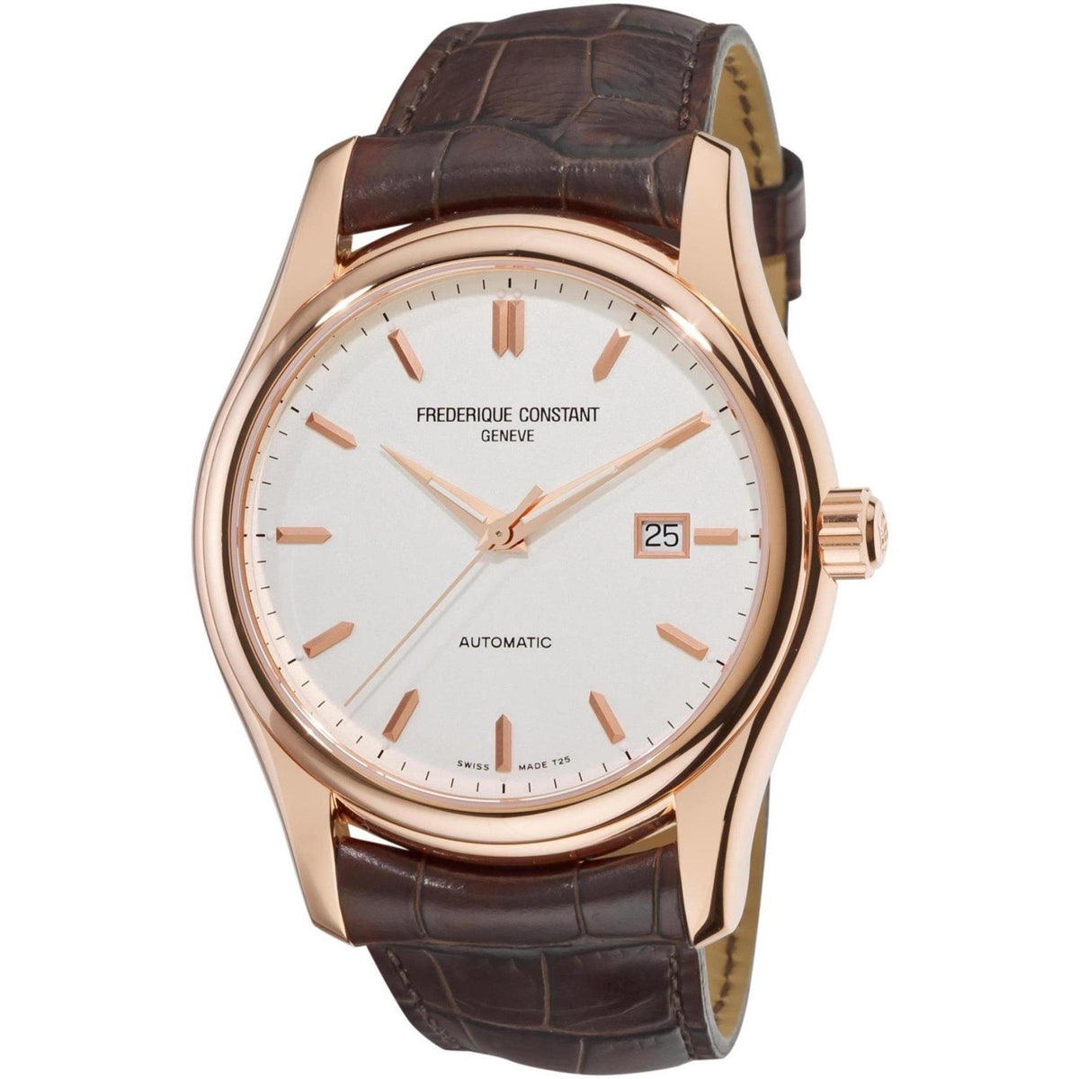 Frederique Constant Men&#39;s FC-303V6B4 Clear Vision Brown Leather Watch