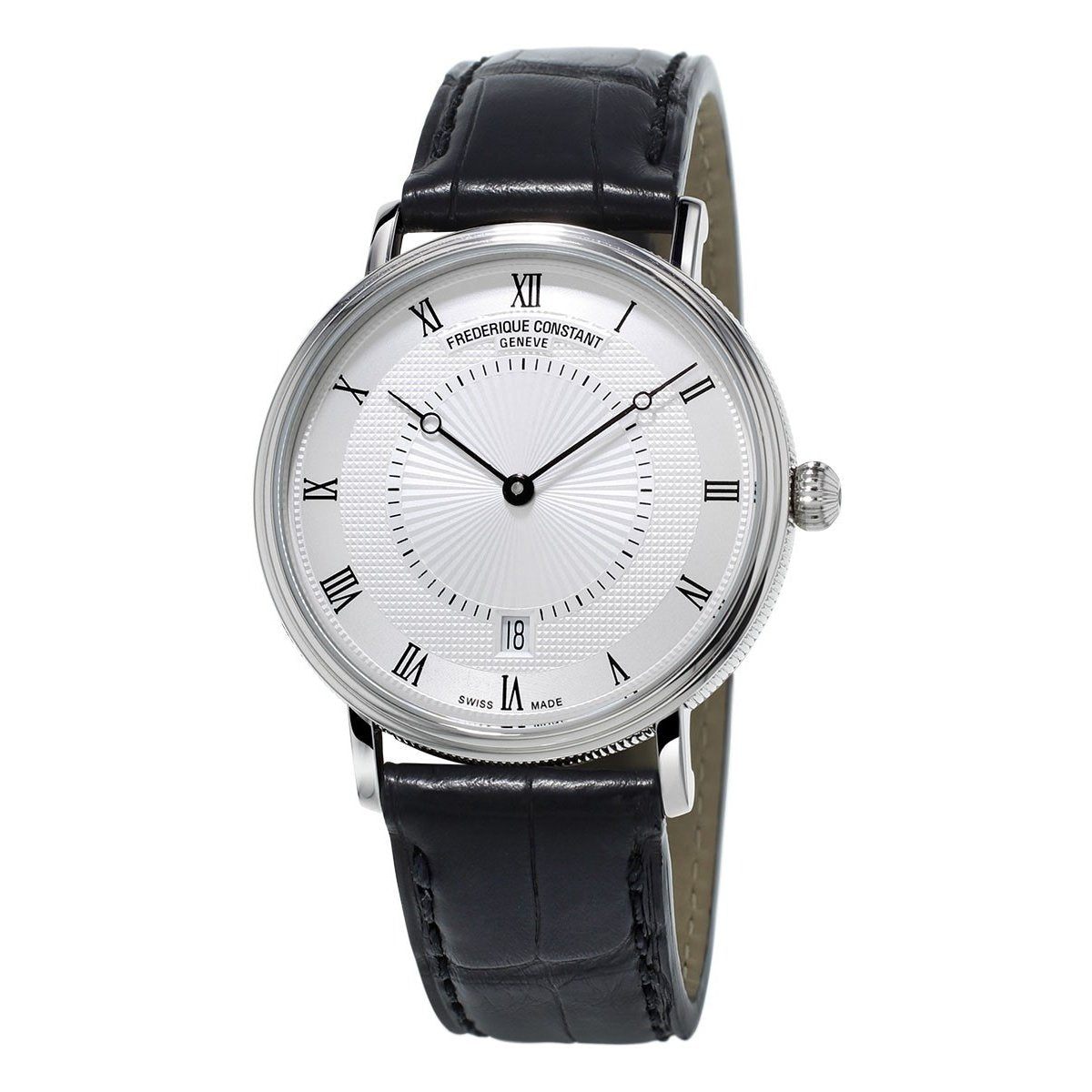 Frederique Constant Men's FC-306MC4S36 Slimline Black Leather Watch