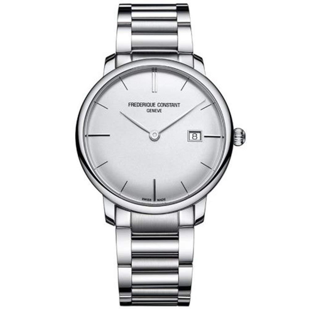 Frederique Constant Men&#39;s FC-306S4S6B3 Slimline Stainless Steel Watch
