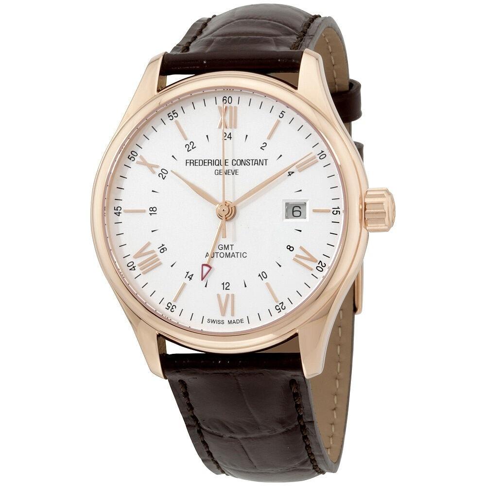Frederique Constant Men&#39;s FC-350V5B4 Classics Brown Leather Watch